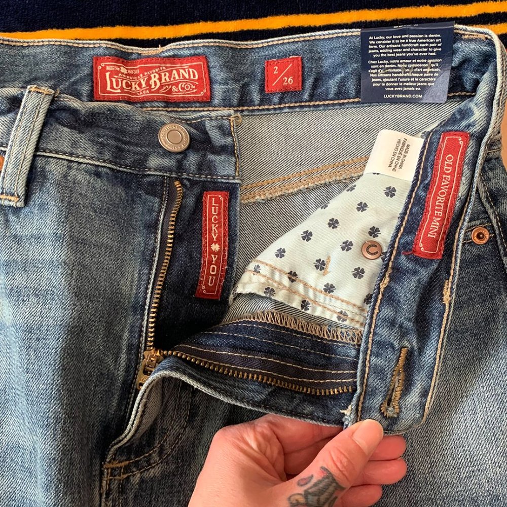 Lucky Brand Cut Off Denim Skirt - Picture 4 of 5